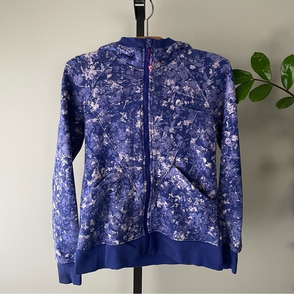 Ivivva by Lululemon Scuba Zip Up Hoodie Purple Children’s Girls Preteen Size 12 - Picture 1 of 8